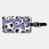 Voetbal Ballz! meisjes voetbal Bagagelabel (Voorkant horizontaal)