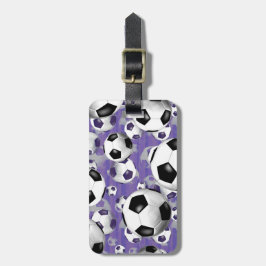 Voetbal Ballz! meisjes voetbal Bagagelabel