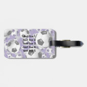 Voetbal Ballz! meisjes voetbal Bagagelabel (Achterkant horizontaal)