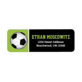 Voetbal Bar Mitzvah Adresetiketten Etiket (Voorkant)