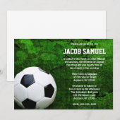 Voetbal Bar Mitzvah Kaart (Voorkant / Achterkant)