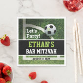 Voetbal Bar Mitzvah Laten we feesten! Servet (Insitu)