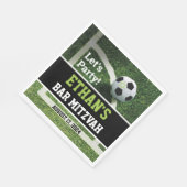 Voetbal Bar Mitzvah Laten we feesten! Servet (Hoek)