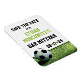 Voetbal Bar Mitzvah Save the Date Magneet (Rechterzijde)