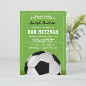 Voetbal Bar Mitzvah | Voetbal Mitzvah Kaart (Staand voorkant)
