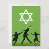 Voetbal Bar Mitzvah | Voetbal Mitzvah Kaart (Achterkant)