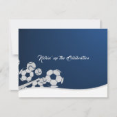 Voetbal Baseball Bar Mitzvah Receptie Kaart (Voorkant)