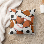 Voetbal Baseball Football Basketbal Sportief Bal Kussen (Deken)