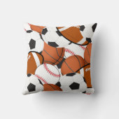 Voetbal Baseball Football Basketbal Sportief Bal Kussen (Achterkant)