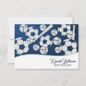 Voetbal Baseball Response Kaart met Dinner Choice (Achterkant)