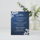 Voetbal Baseball Sport Bar Mitswa Details en info Kaart (Staand voorkant)