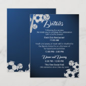 Voetbal Baseball Sport Bar Mitswa Details en info Kaart (Voorkant / Achterkant)