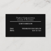 Voetbal Basketbal Hockey Sport Scheidsrechter Sjab Visitekaartje (Achterkant)