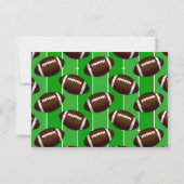 Voetbal bedankkaart voor voetbalfans (Achterkant)