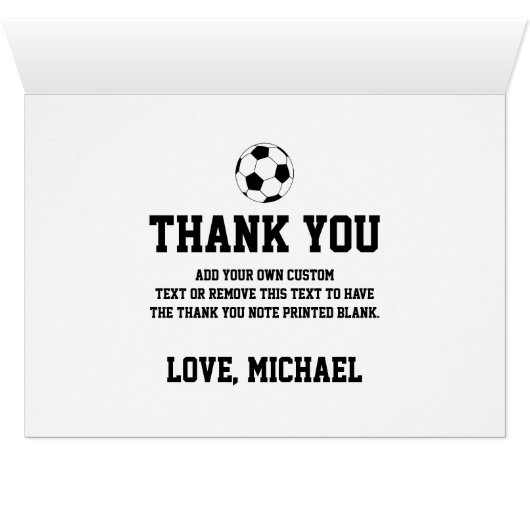 Voetbal Bedankt (Binnen Horizontaal (Onder))