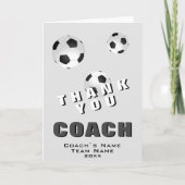 Voetbal Bedankt Coach Kaart (Voorkant)