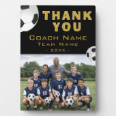 Voetbal Bedankt Coach Teamfoto Fotoplaat (voorkant)