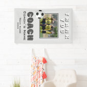 Voetbal Bedankt Coach Teamfoto  Spandoek (Insitu)