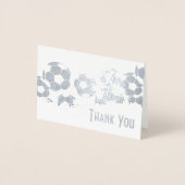 Voetbal Bedankt Folie Kaarten (Voorkant)