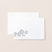 Voetbal Bedankt Folie Kaarten (Met envelop)