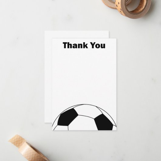 Voetbal Bedankt voor je briefkaarten (Voorkant / Achterkant in situ)