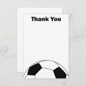 Voetbal Bedankt voor je briefkaarten (Voorkant / Achterkant)