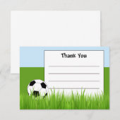 Voetbal Bedankt voor je briefkaarten (Voorkant / Achterkant)