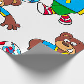Voetbal Beer Spelen Football in Sport Outfit Cadeaupapier