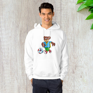 Voetbal Beer Spelen Football in Sport Outfit Hoodie