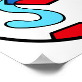 Voetbal Beer Spelen Football in Sport Outfit Poster (Hoek)