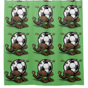 Voetbal Beest Douchegordijn