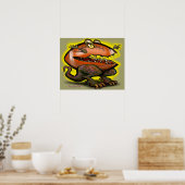 Voetbal Beest Poster (Keuken)