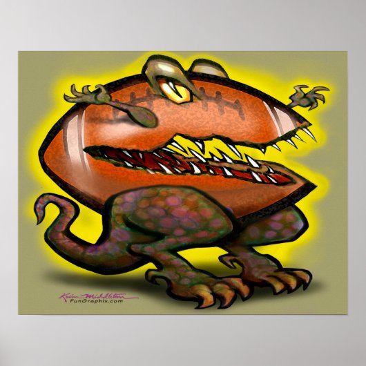 Voetbal Beest Poster (Voorkant)