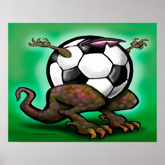 Voetbal Beest Poster (Voorkant)