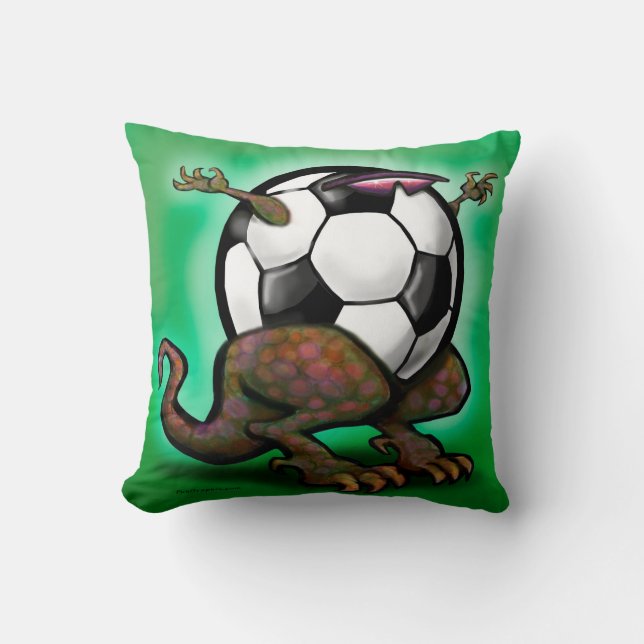 Voetbal Beest Worp Kussen (Voorkant)