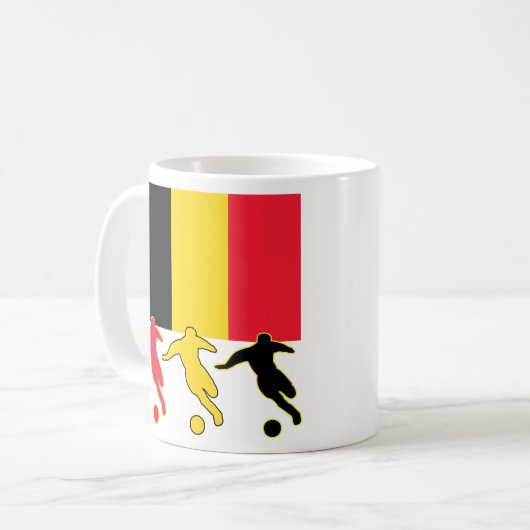 Voetbal België Koffiemok (Voorkant links)