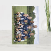 Voetbal Beste Coach Ooit Teamfoto Bedankkaart (Achterkant)