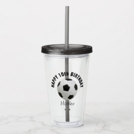 Voetbal Birthday Party Favor Acryl Drinkbeker