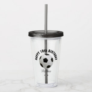 Voetbal Birthday Party Favor Acryl Drinkbeker
