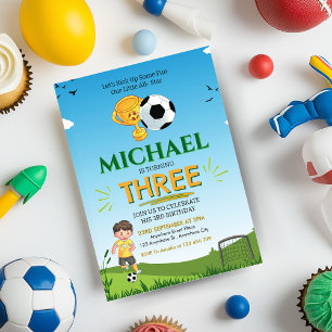 Voetbal Birthday Party Invitation Kaart