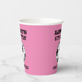 Voetbal Birthday party roze Papieren Bekers (Links)