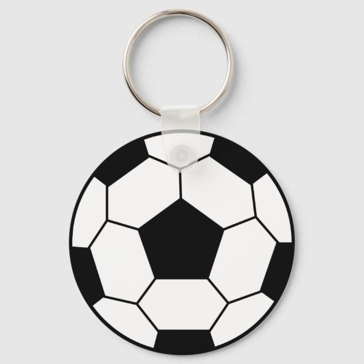 Voetbal Black Sleutelhanger (Voorkant)