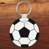 Voetbal Black Sleutelhanger (Voorkant)