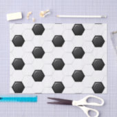 Voetbal Black White Sports Giften Tissuepapier (Craft)
