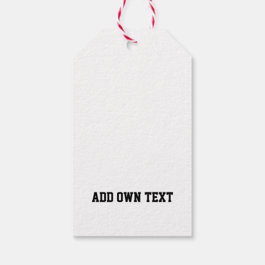 Voetbal Black White Sports Team Cadeaulabel (Achterkant)