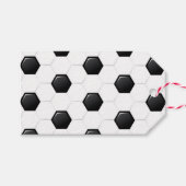 Voetbal Black White Sports Team Cadeaulabel (Voorkant (Horizontaal))