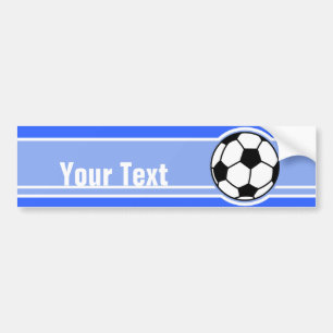Voetbal; Blauw Bumpersticker