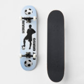 Voetbal Blauw/Sportontwerp Persoonlijk Skateboard (Voorkant)
