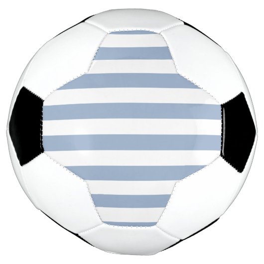 Voetbal Blauw & Witte Streep (Gedraaid)