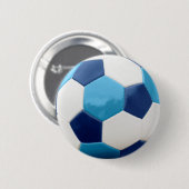 Voetbal Blues Ronde Button 5,7 Cm (Voorkant /achterkant)